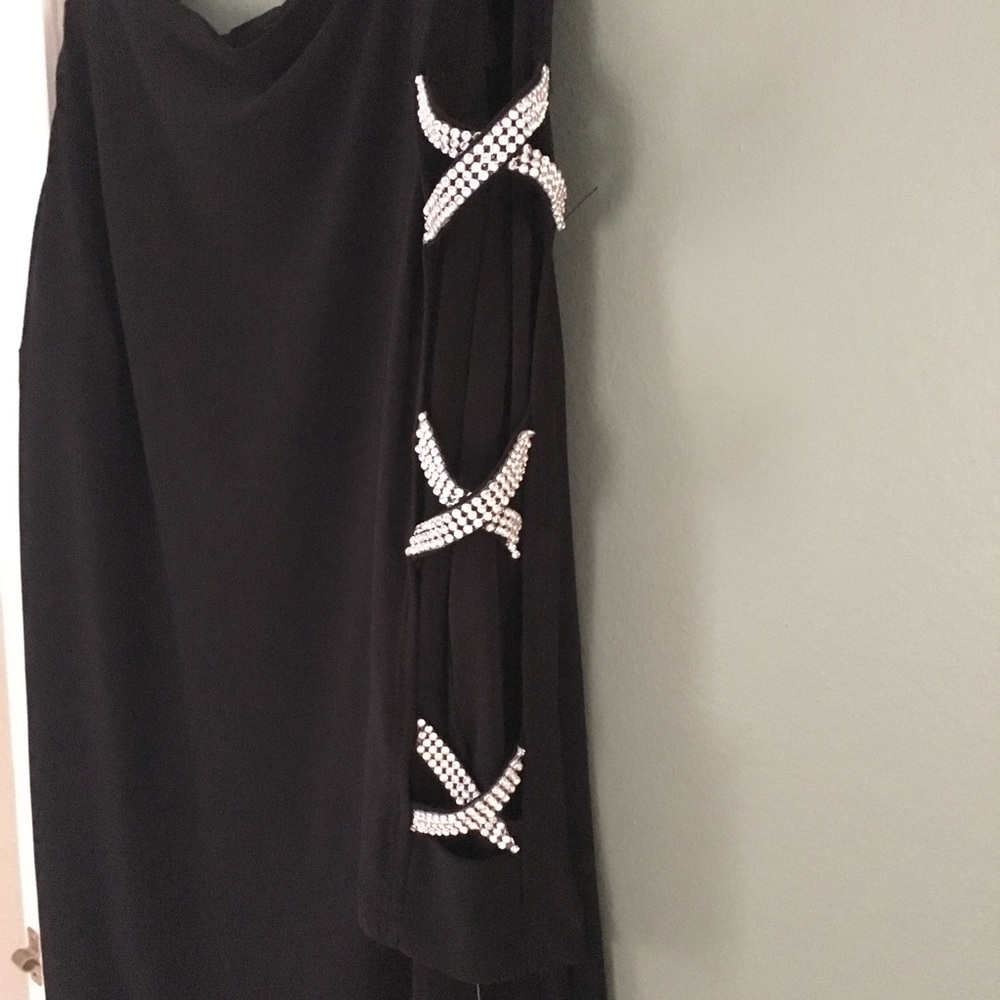 Black top with rhinestones